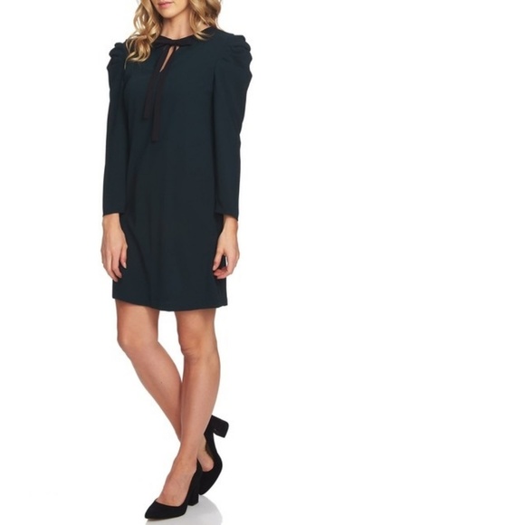 cece etched floral shift dress